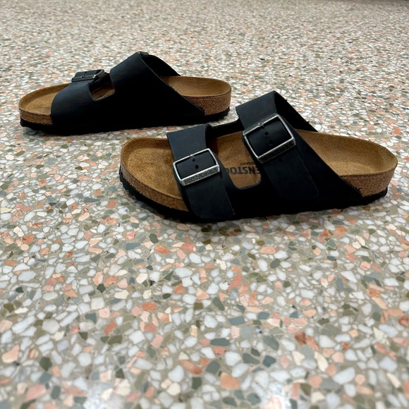 Birkenstock Arizona Black Oiled Nubuck Leather 37 / 6.5 - Picture 2 of 12